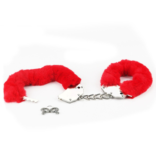 Наручники с мехом LoveToy Fetish Pleasure Fluffy Hand Cuffs